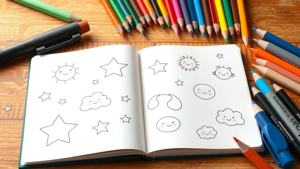 Söta saker att rita för nybörjare