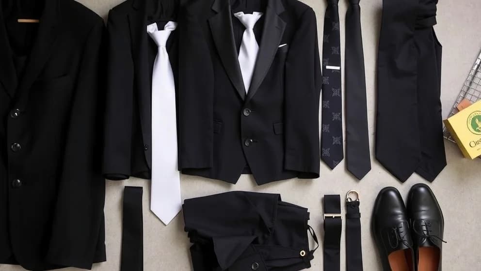 Vem ska ha vit slips på begravning